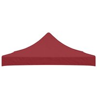 Partytentdak 270 g/m&sup2; 3x3 m bordeauxrood 3