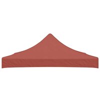 Partytentdak 270 g/m&sup2; 3x3 m terracotta 3