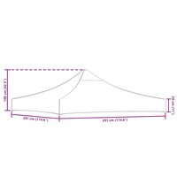 Partytentdak 3x3 m cr&egrave;me 4