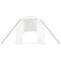 Tuinkas met stalen frame 16 m&sup2; 8x2x2 m wit 4