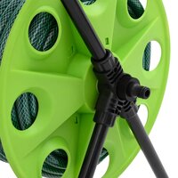 Slanghaspelkar en slangkoppelset 0,75" staand 20 m PVC groen 7