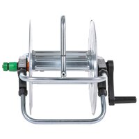 Slanghaspel voor 50 m 1/2" of 35 m 3/4" slang wandmontage staal 5