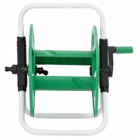 Slanghaspel voor 45 m 1/2" slang vrijstaand staal groen 3