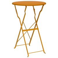 Bistrotafel Mosterdgeel &Oslash; 50 x 71 cm Poedercoating staal 2