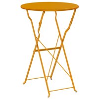 Bistrotafel Mosterdgeel &Oslash; 50 x 71 cm Poedercoating staal 6
