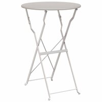 Bistrotafel Beige &Oslash; 50 x 71 cm Poedercoating staal 2