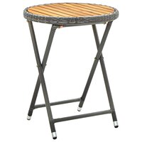 Tuin Bistroset 3 pcs Grijs poly rattan 5