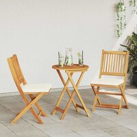 Tuin Bistroset 3 pcs Bruin Massief Acaciahout 4