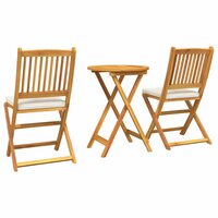 Tuin Bistroset 3 pcs Bruin Massief Acaciahout 8