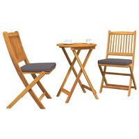 Tuin Bistroset 3 pcs Bruin Massief Acaciahout 3