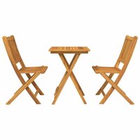 Tuin Bistroset 3 pcs Bruin Massief Acaciahout 7