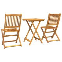 Tuin Bistroset 3 pcs Bruin Massief Acaciahout 8