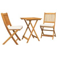 Tuin Bistroset 3 pcs Bruin Massief Acaciahout 2