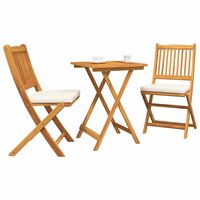 Tuin Bistroset 3 pcs Bruin Massief Acaciahout 3