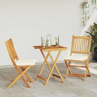 Tuin Bistroset 3 pcs Bruin Massief Acaciahout 4