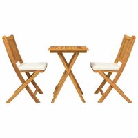 Tuin Bistroset 3 pcs Bruin Massief Acaciahout 7