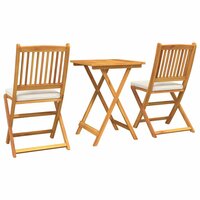 Tuin Bistroset 3 pcs Bruin Massief Acaciahout 8