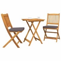 Tuin Bistroset 3 pcs Bruin Massief Acaciahout 3