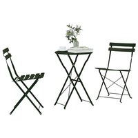 Vouw Bistroset 3 pcs Bossen Staal 3
