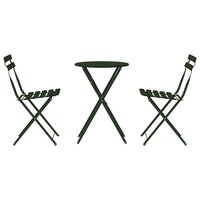 Vouw Bistroset 3 pcs Bossen Staal 7