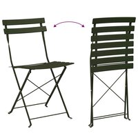 Vouw Bistroset 3 pcs Bossen Staal 9
