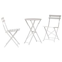 Vouw Bistroset 3 pcs Beige Staal 2