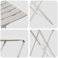 Vouw Bistroset 3 pcs Beige Staal 8