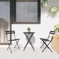 Vouw Bistroset 3 pcs Antraciet Staal 4