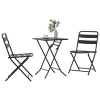 Tuin Bistroset 3 pcs Antraciet Staal 3