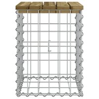 Tuinbank schanskorfontwerp 33x31x42 cm ge&iuml;mpregneerd grenenhout 4
