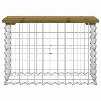 Tuinbank schanskorfontwerp 63x31,5x42 cm ge&iuml;mpregneerd hout 3