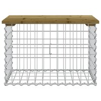 Tuinbank schanskorfontwerp 63x44x42 cm ge&iuml;mpregneerd grenenhout 3