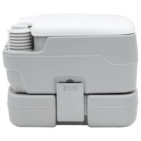 Campingtoilet Grijs en Wit 41,5 x 36,5 x 30 cm Polyetheen 4