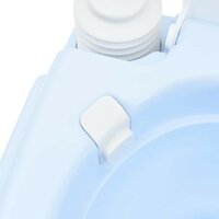 Campingtoilet Lichtblauw en Wit 41,5 x 36,5 x 30 cm Polyetheen 8