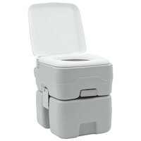 Campingtoilet Grijs en Wit 41,5 x 36,5 x 42 cm Polyetheen 2