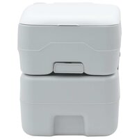 Campingtoilet Grijs en Wit 41,5 x 36,5 x 42 cm Polyetheen 4