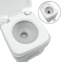 Campingtoilet Grijs en Wit 41,5 x 36,5 x 42 cm Polyetheen 7