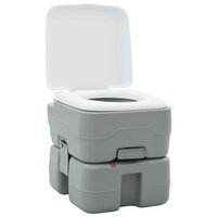 Campingtoilet Grijs en Wit 41,5 x 36,5 x 37,5 cm Polyetheen 2