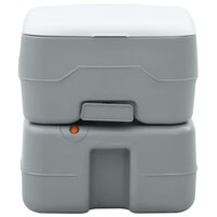 Campingtoilet Grijs en Wit 41,5 x 36,5 x 37,5 cm Polyetheen 3