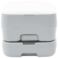 Campingtoilet Grijs en Wit 41,5 x 36,5 x 30 cm Polyetheen 3