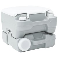 Campingtoilet Grijs en Wit 41,5 x 36,5 x 30 cm Polyetheen 5