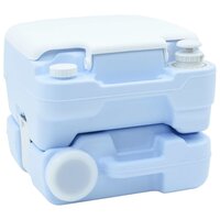 Campingtoilet Lichtblauw en Wit 41,5 x 36,5 x 30 cm Polyetheen 5