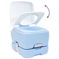 Campingtoilet Lichtblauw en Wit 41,5 x 36,5 x 30 cm Polyetheen 9