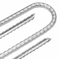 Tentharingen 6 st U-vormig &Oslash;7 mm 30 cm gegalvaniseerd staal 4