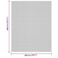 Tenttapijt 4x2 m cr&egrave;mekleurig 7