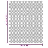 Tenttapijt 4x2,5 m cr&egrave;mekleurig 7