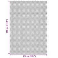 Tenttapijt 5,5x2,5 m cr&egrave;mekleurig 7