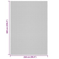 Tenttapijt 6x2,5 m cr&egrave;mekleurig 7