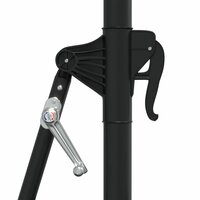 Wandparasol met LED&amp;apos;s 300 cm zandkleurig 7