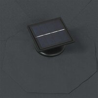 Wandparasol met LED&amp;apos;s 300 cm antracietkleurig 6